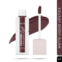 Seven Seas Feather Light Liquid Lipstick | Matte Finish Liquid Lipstick | Long Lasting | Non Transfer | One Coat Application | Stay Upto 12 Hours (305, 6ml)