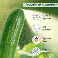 PYOURA Cucumber Hydrating Combo: Face Toner Mist Serum (100ml) + Sheet Mask (Pack of 1), Cools & Refreshes, For Sunburn Relief & Under Eye Care, All Skin Types, Alcohol-Free, Natural & Vegan