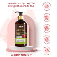 WOW Skin Science Apple Cider Vinegar Shampoo with DHT Blockers | Gentle & Natural Detox Formula that Helps Remove Buildup | For Men & Women 300ml