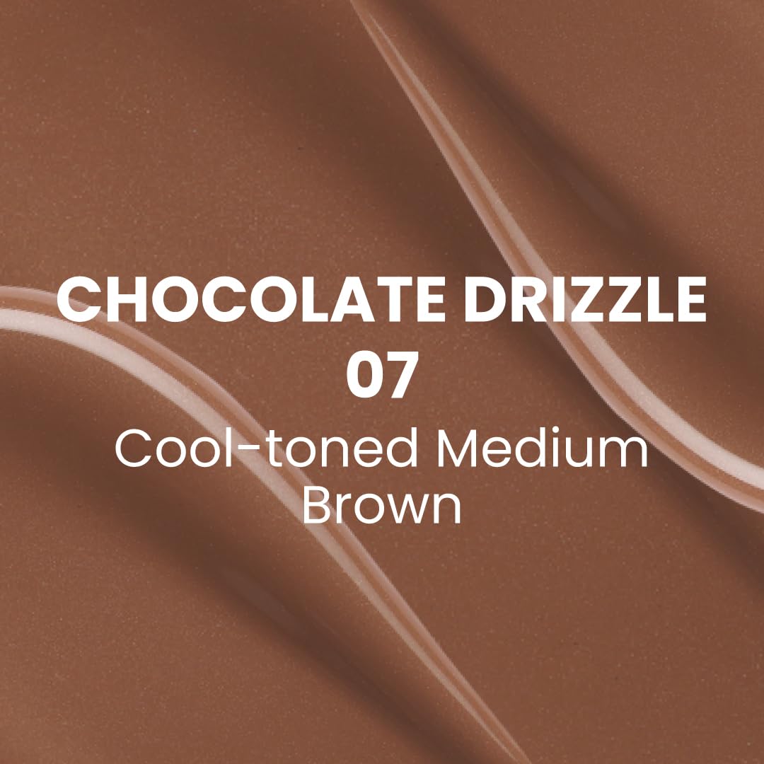 Typsy Beauty | Silk Cushion Liquid Bronzer Contour Wand -Chocolate Drizzle | Hyaluronic Acid & Vit E | Cushion Tip Applicator | Formulated in Italy | 15ml