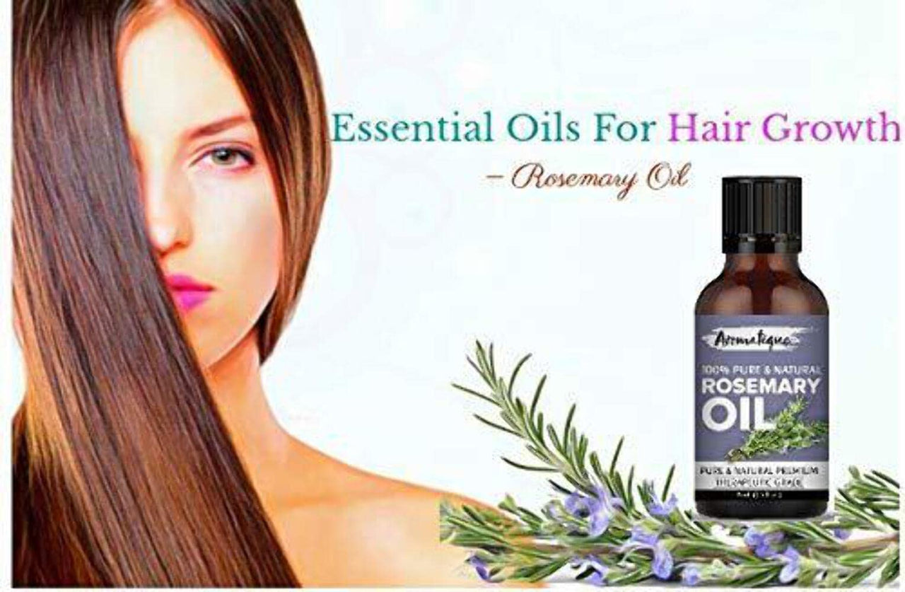 Aromatique Rosemary Essential Oil, Strengthens Hair & Scalp,Improves Hair Thickness, Density,Quick Hair Growth 30ml
