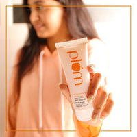 Plum Chamomile & White Tea Revival Face Wash | Mild Cleansing for Instant Glow | For Normal, Combination Skin | 100% Vegan, Cruelty Free | 75ml