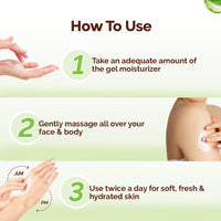 Mamaearth Aloe Refresh Hydrating Light Gel Moisturizer with Aloe Vera & HA 200g | Long-lasting Non-sticky Hydration | Oil-free, Lightweight & Quick-absorbing |Free from Harmful Chemicals |Soothes Skin