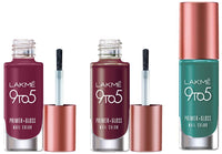 LAKMÉ 9 To 5 Primer + Glossy Finish Nail Colour & 9To5 Primer + Glossy Finish Nail Colour, Desert Rose, 6 Ml & 9 To 5 Primer + Glossy Finish Nail Colour, Teal Deal, 6 Ml
