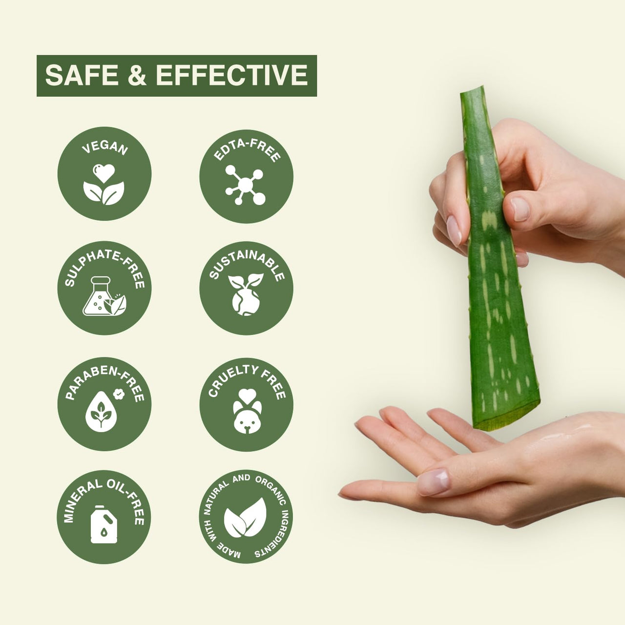 GLAMACIOUS Aloe Vera Moisturising Lotion for Face, Skin & Hair - 170ml|Reduces Dandruff, Wrinkle & Lightens Facial Blemishes.