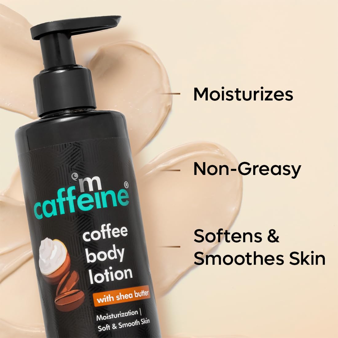 mCaffeine Coffee Body Lotion Value Pack of 2 | Non-Greasy Lightweight Body Moisturizer for Women & Men | Body Lotion for Dry, Normal & Oily Skin (500ml)