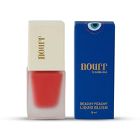 Nourr Liquid Blush - Beachy Peachy | Smudge-Proof, Buildable Intensity | Dewy & Fresh Finish | Long-Wearing Peach Cheek & Lip Stain