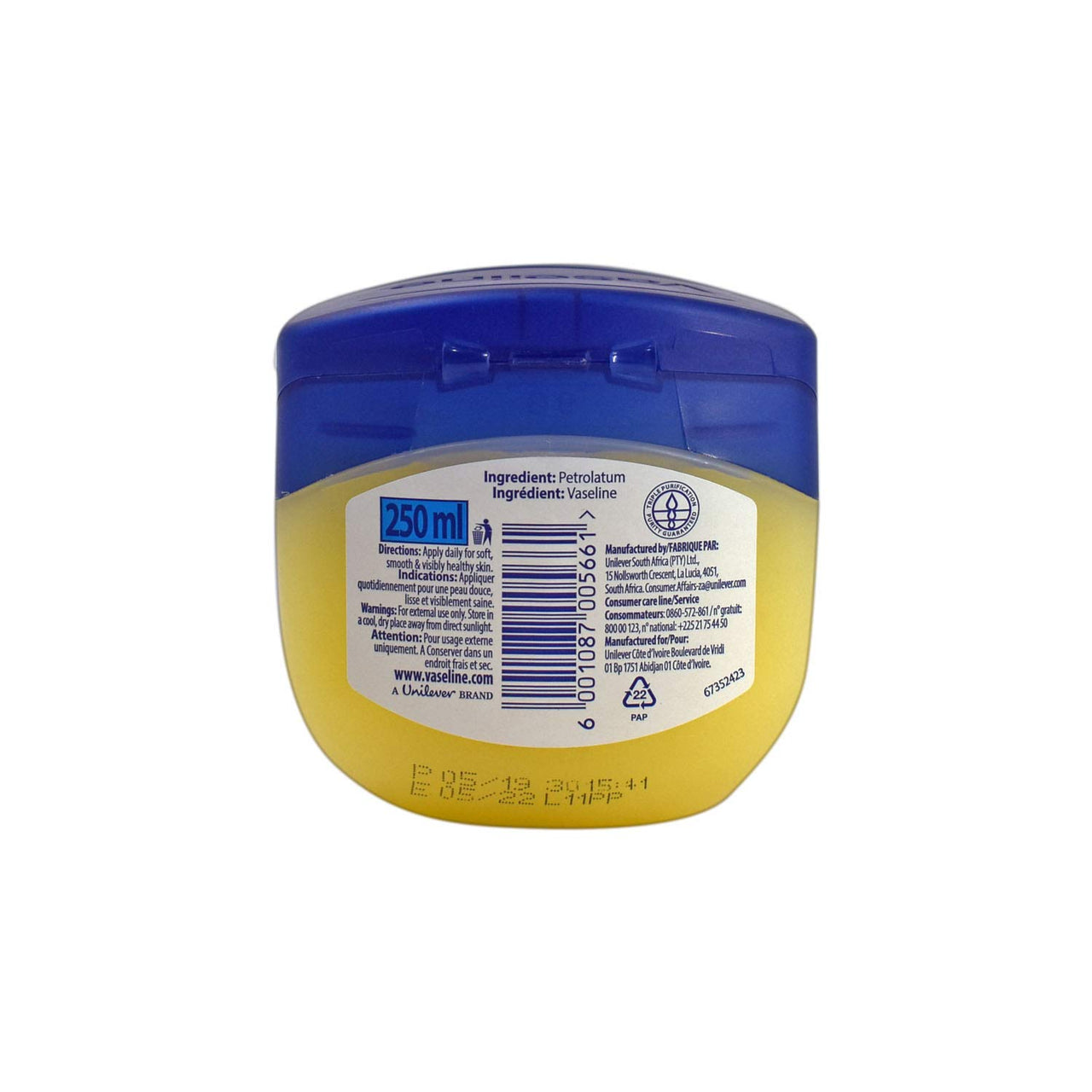 Vaseline Blueseal Original Pure Petroleum Jelly, 250ml