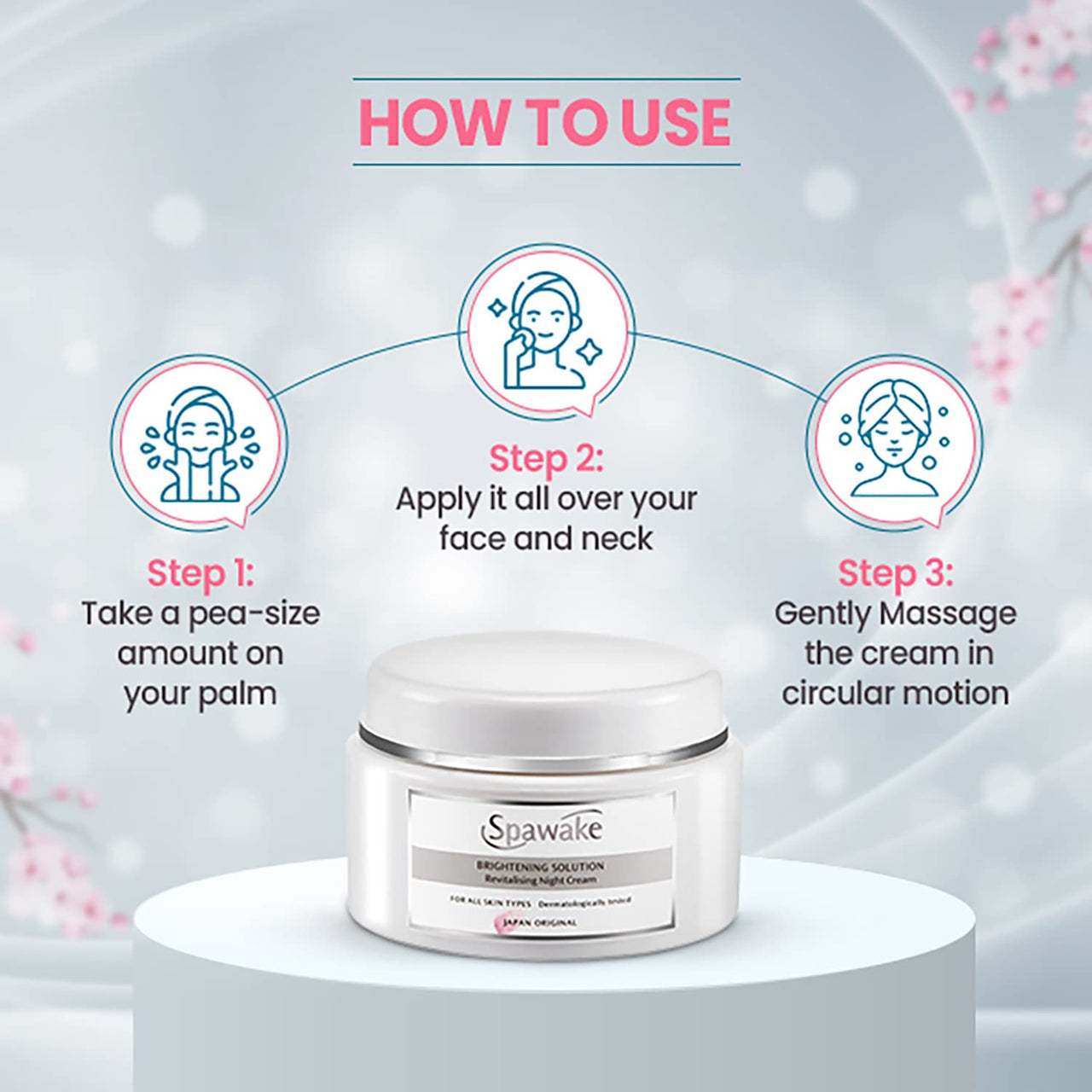 Spawake Skin Care Kit Brightening (Face Wash + Face Serum + Night Cream) 150g