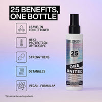Redken One United Multi Benefit Leave-In Conditioner, 150 ml | Provides Up To 230°C Heat Protection, Detangles, Conditions, & Controls Frizz | For All Hair Types | For Men & Women