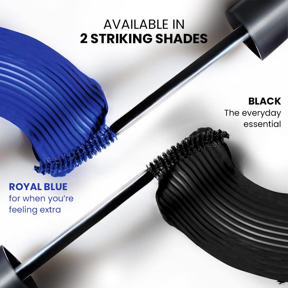 Lakmé Eyeconic Curling Mascara For Women, 9ml | Black Waterproof Mascara | Eye Mascara with Smart Curl Brush for Voluminous, Smudge-Proof Lashes (Pack of 2)