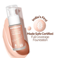 Mamaearth Hydra-Glow Full Coverage Dewy Finish Liquid Foundation With Vitamin C & Turmeric- 30 Ml|Full Coverage|Gives 3X Instant Glow|12-Hour Long Stay & Hydration|Spf 35|Non-Drying (01 Ivory Glow)