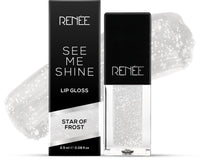 RENEE Stay With Me Matte Lip Color, Long Lasting, Non Transfer, Water & Smudge Proof, Light Wei&RENEE See Me Shine Lip Gloss - Star Of Frost 2.5ml, Non Sticky & Non Drying Formula| Long Lasting