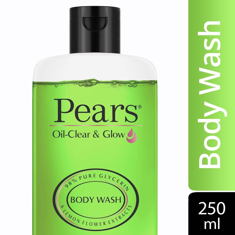 Pears Naturale Detoxifying Aloevera Bodywash, 250 ml-Pears Naturale Brightening Pomegranate Bodywash, 250 ml-Pears Oil Clear and Glow Shower Gel, 250ml