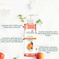 Biotique Bio Apricot Refreshing Body Wash | Keeps Skin Fresh and Clean | Brightens Skin and Reducing Dark Spots | 100% Botanical Extracts | Suitable for All Skin Types | 200ml (Pack of 3)