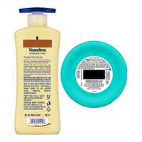 Vaseline Winter Care Combo: Deep Moisture Lotion, 400Ml With Ponds Light Moisturiser 100G, For Soft, Moisturised Skin