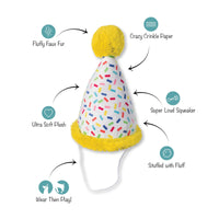 Fringe Studio Plush Dog Toy, Time to Celebrate, Pet Shop Collection (314225)