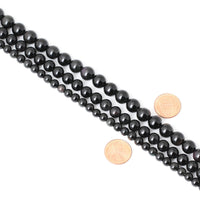 CHEAVIAN 60PCS 6mm Natural Black Obsidian Gemstone Round Loose Beads Crystal Energy Stone Healing Power for DIY Jewelry Making 1 Strand 15