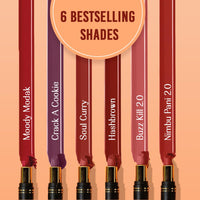 LoveChild Masaba Full Pocket Lipstick, Rustic Brown Matte Bullet Lipsticks For Women, Hydrating & Nourishing With Long lasting Formula Upto 6-Hours, Nimbu Pani 2.0, 4g