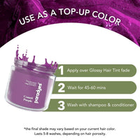Paradyes Top-up Semi-permanent Comrii Purple DIY Conditioner Based Hair Colour, 120 gm