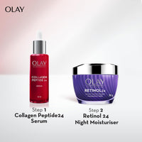 Olay Face Serum | Clear and Even Skin | Fights Dullness and Provides Radiant Glow| Normal, Oily, Dry, Combination Skin | Paraben and Sulphate Free (30ml, Collagen Peptide 24)