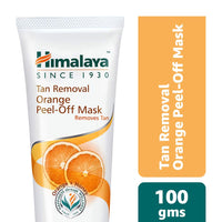 Himalaya Tan Removal Orange Face Wash, 100ml & Herbals Tan Removal Orange Peel-off Mask, 100g Combo