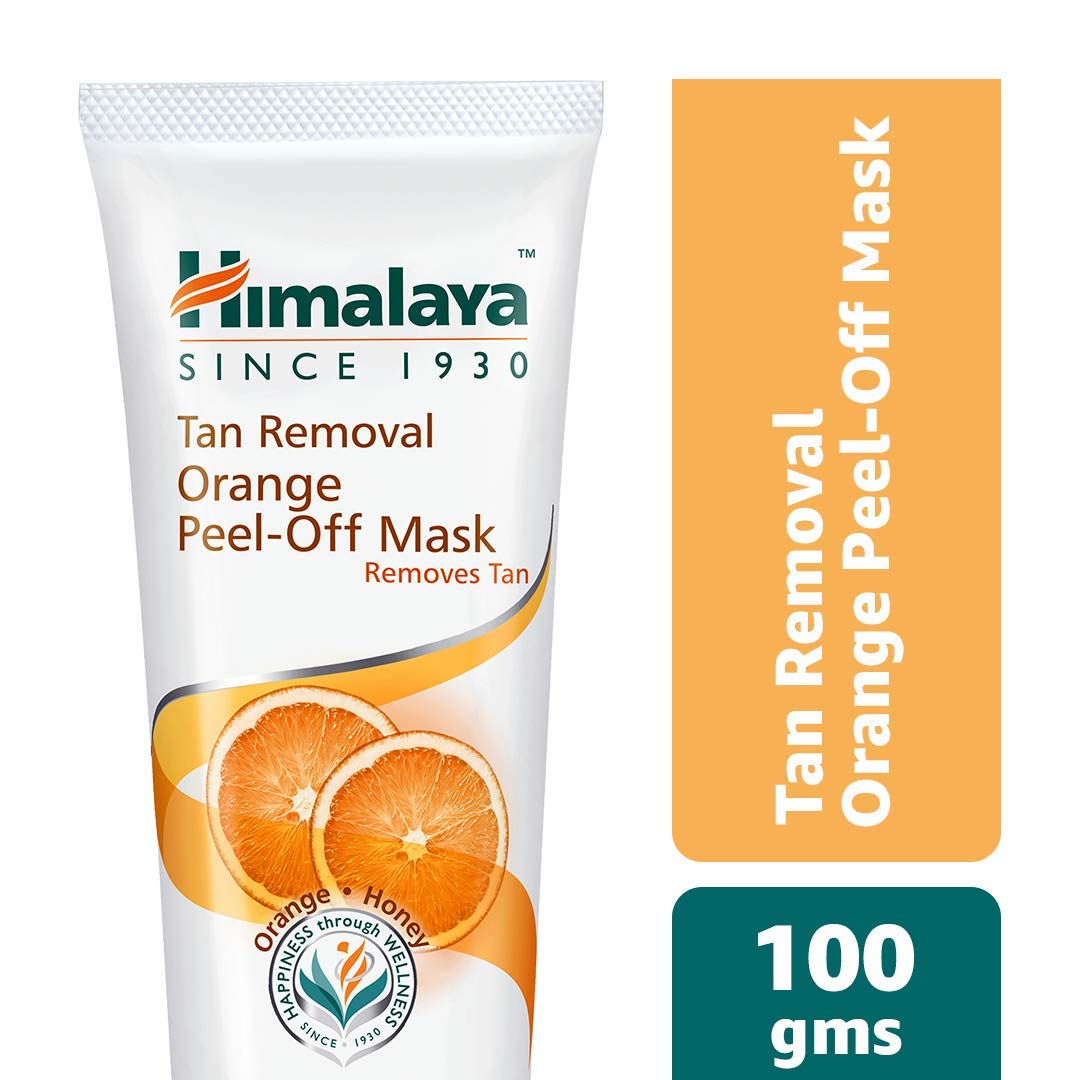 Himalaya Tan Removal Orange Face Scrub, 100G And Himalaya Herbals Tan Removal Orange Peel-Off Mask, 100G