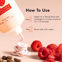 mcaffeine Berries Brightening Coffee Face Scrub For Glowing Skin | Gently Exfoliates, Smoothes & Improves Skin Tone | Removes Tan&Dead Skin | Tan Removal Face Scrub | Non-Drying For Women & Men-75Gm