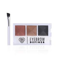PAC Eyebrow Definer Palette (3 colors) | Angled Brush to Fill, Sculpt & Define Natural Looking Brows | | 3G