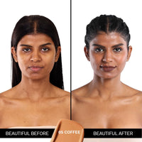 FLiCKA The Base Story Cream Foundation for Face Makeup 8.5gm | Medium to High Coverage | Waterproof & Long Lasting | Smooth & Matte Finish with SPF | All Skin Types | 05 Coffee