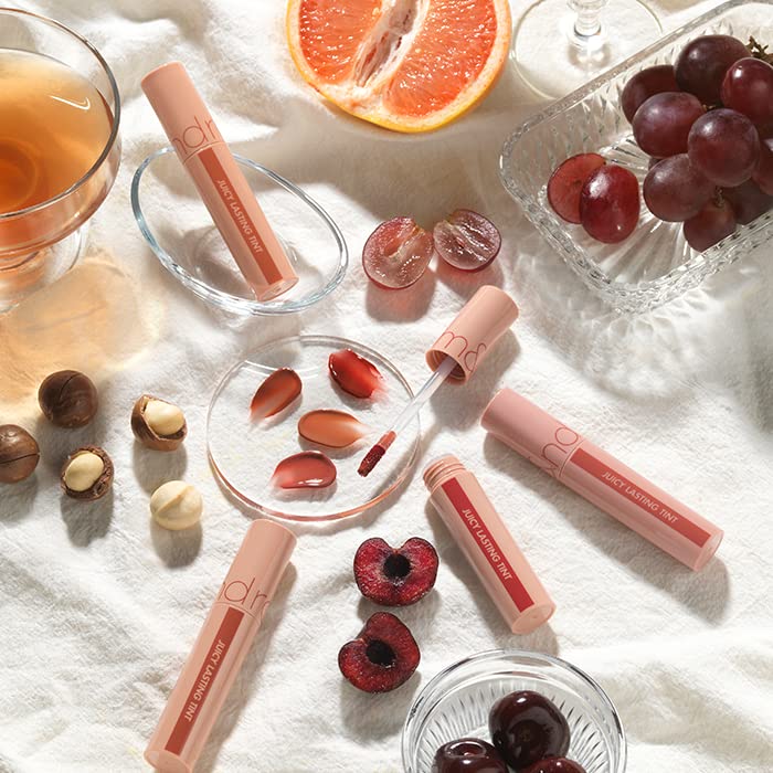 rom&nd Bare Juicy Lasting Glossy Tint 25 Bare Grape | High-Shine Lip Color | Smooth Application | Lightweight and Comfortable Wear | Hydrating Lip Tint for Everyday Use