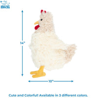 Best Pet Supplies Chicken Crinkle Plush Dog Toys for Interactive Play, Puppy and Senior Indoor Play, Colorful Chicken Toy Shape, Cute and Cuddly - Crinkle Chicken Bundle (Brown, Beige, Wine Red) Crinkle Chicken (Brown, Beige, Wine Red) Large