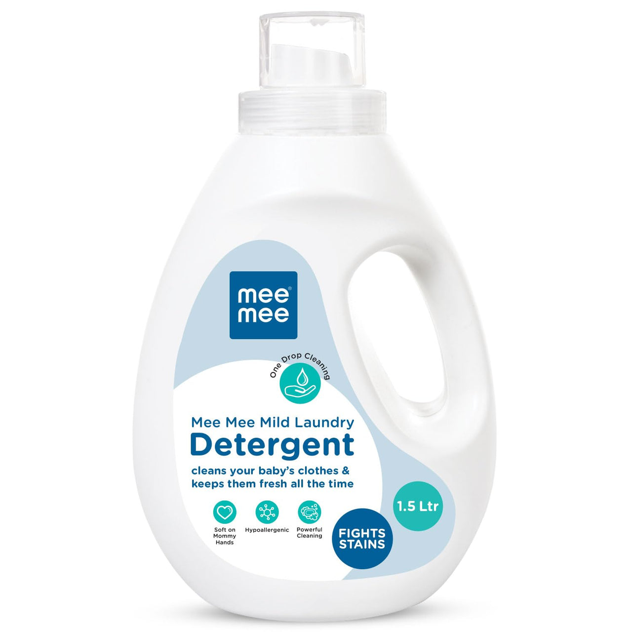 Mee Mee Mild Baby Liquid Laundry Detergent Refill Pack, 1.2L & Mee Mee Mild Baby Liquid Laundry Detergent, 1.5L