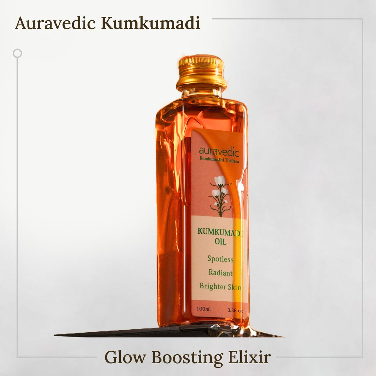 Auravedic Kumkumadi Tailam Face Oil 100Ml Pack Of 2 Kumkumadi Oil For Face Glowing Skin Pigmentation Dark Spots Body Oil After Bath For Daily Use