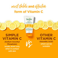 Simple Protect N Glow Vitamin C Glow Facial Wash 100ml | 100% Soap-Free Facewash | Bright & radiant skin| For dull & tired skin