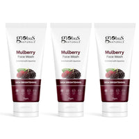 Globus Naturals Mulberry Fairness Face Wash For Even Skin Tone, Deep Cleansing Moisturizing 75 gm (Pack of 3)
