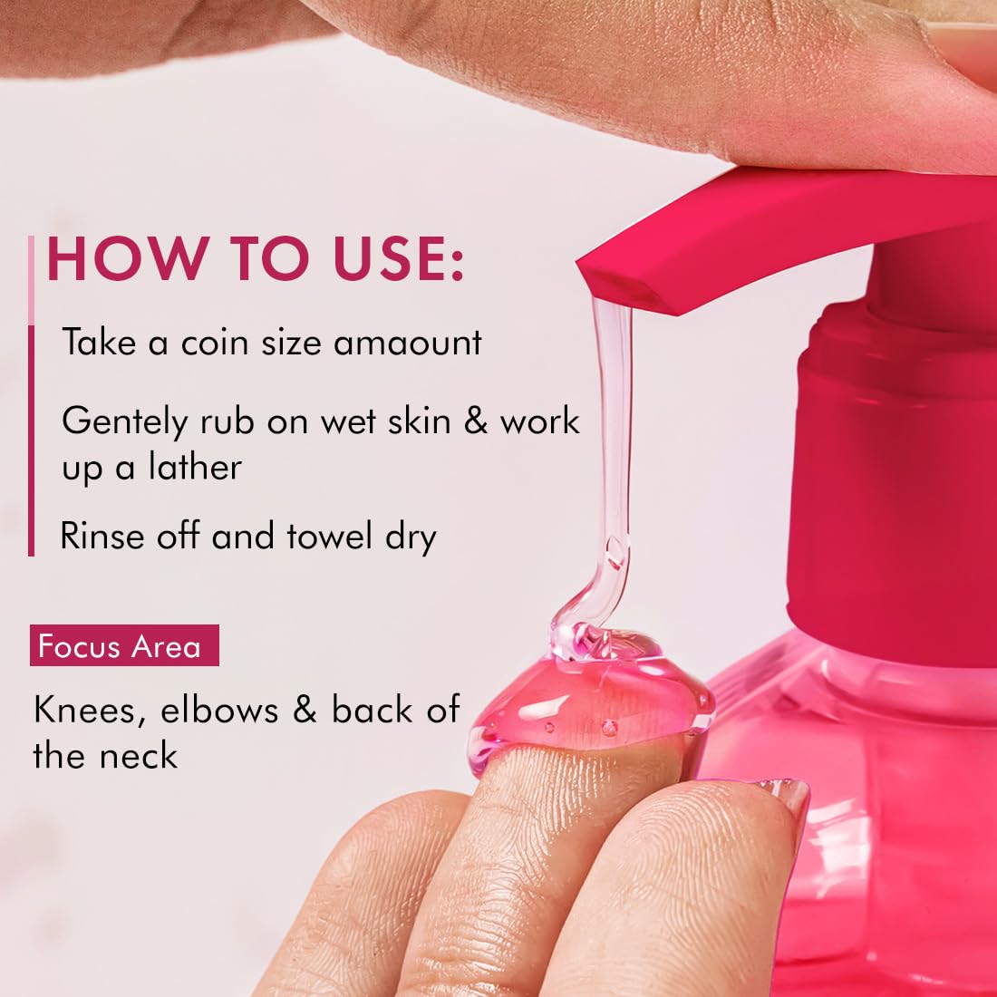 mCaffeine Brightening Body Wash - 300 ml with Fruity Raspberry Fragrance | De-Tans & Deep Cleanses with Vitamin C Rich| 5% Glycerin for Hydrated & Soft Skin | Fragrance Shower Gel for women and men