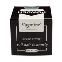 VAGMINE Hair Line Powder for Hair & Beard – Root Concealer & Gray Hair Coverage for Men and Women Medium Brown 5g