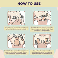 Sanfe Flix Reusable Boob Lift Cups | for Breast Push Up | Braless, Padded, Rabbit (Nude) | A-C Cup Size - 2 Pieces | Boob Lifter Push Up Bra for Women