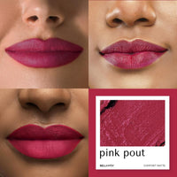 BELLAVITA Comfort Matte Bullet Lipstick| Intense Colour| Creamy Matte Finish| Intense Moisturisation| Smooth Glide| Lipsticks for Women| 4 Hr Stay, Pink Pout, 4.2 gm