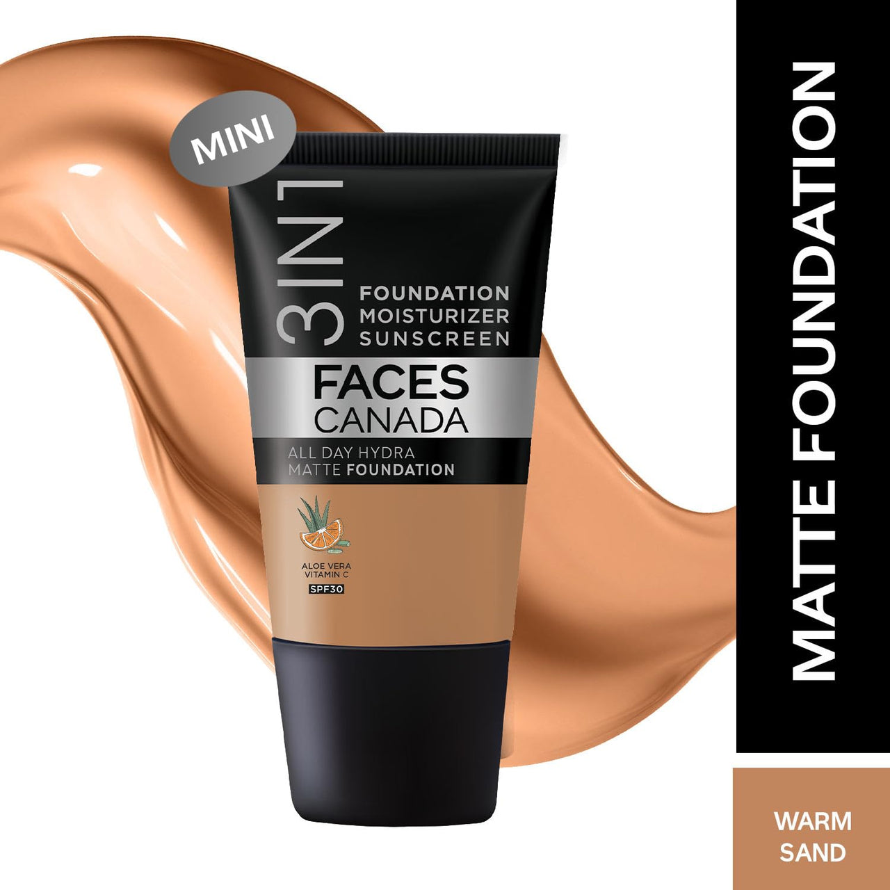 FACESCANADA Rose Glow Kit | Rose Gold Strobe Cream (30Ml) + Warm Sand All Day Hydra Matte Mini Foundation (18Ml) | Full Coverage Makeup Kit For All Skin Type Women (Combo Pack Of 2)