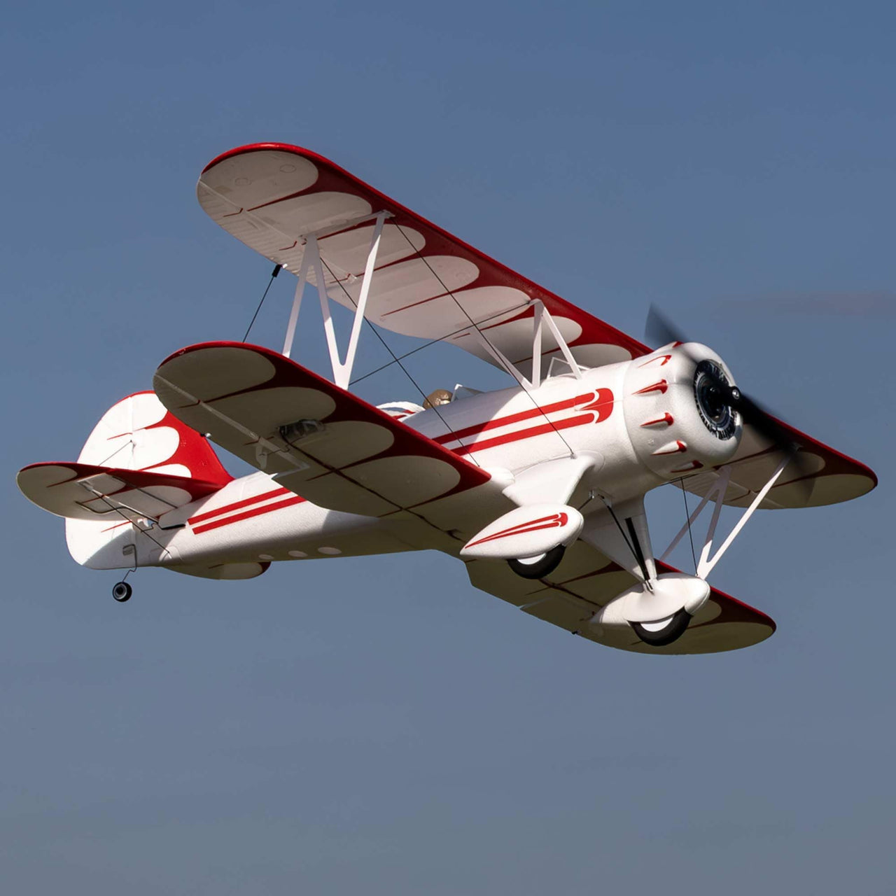 E-flite RC Airplane UMX WACO White BNF Basic Transmitter Battery and Charger Not Included with AS3X & Safe EFLU53550