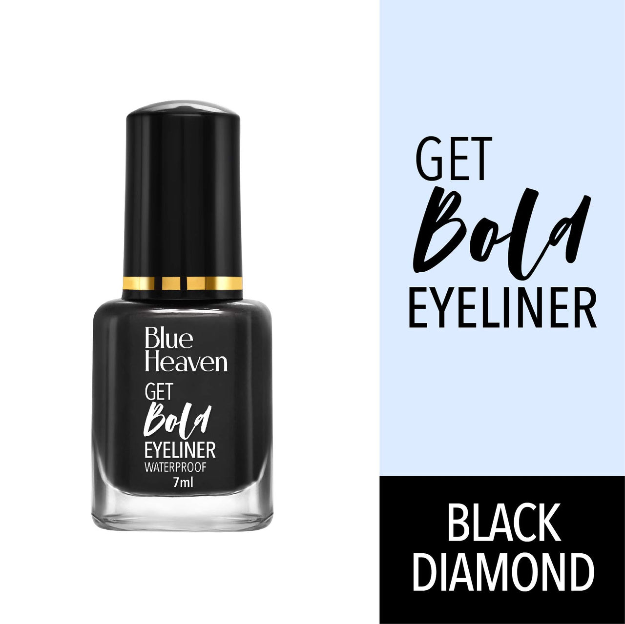 Blue Heaven Gentle Nail Paint Remover, 125 ml&Blue Heaven Get Bold Matte Finish Eyeliner (Black, 7 ml)