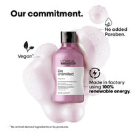 L'OREAL PROFESSIONNEL PARIS Liss Unlimited Shampoo 300Ml And Hair Mask 250Gm Combo For Rebellious Frizzy Hair, Serie Expert (Pack Of 2)