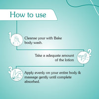 BAKE 5% Glycolic & Lactic Acid Body Lotion SPF 30 PA+++ for Dark Spots Body Acne | Dead Skin Removal & Uneven Skin Tone | 5% AHA Maxiimum Exfoliation | 200ml