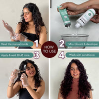 Paradyes Black Cherry Timeless Hair Tint, Permanent Crème Hair Colour for Natural-Looking Results, Complete Grey Coverage, Long-Lasting Formula Free from PPD, Ammonia, & Resorcinol, 3.6 Black Cherry