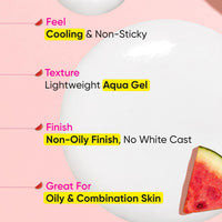 Dot & Key Watermelon Cooling Sunscreen SPF 50+ PA++++ | With Hyaluronic Acid, Instantly Cools Skin, Broad Spectrum Protection | Controls Excess Oil, Checks Tanning, No White Cast, All Skin Types | 50g