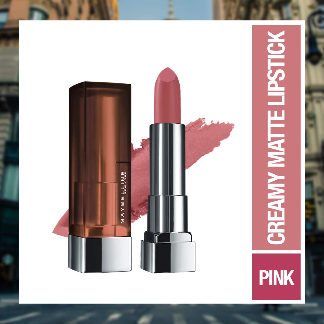 Maybelline New York Color Sensational Creamy Matte, 680 Mesmerizing Magenta, 3.9g with FREE Color Sensational Creamy Matte 507 Almond Pink