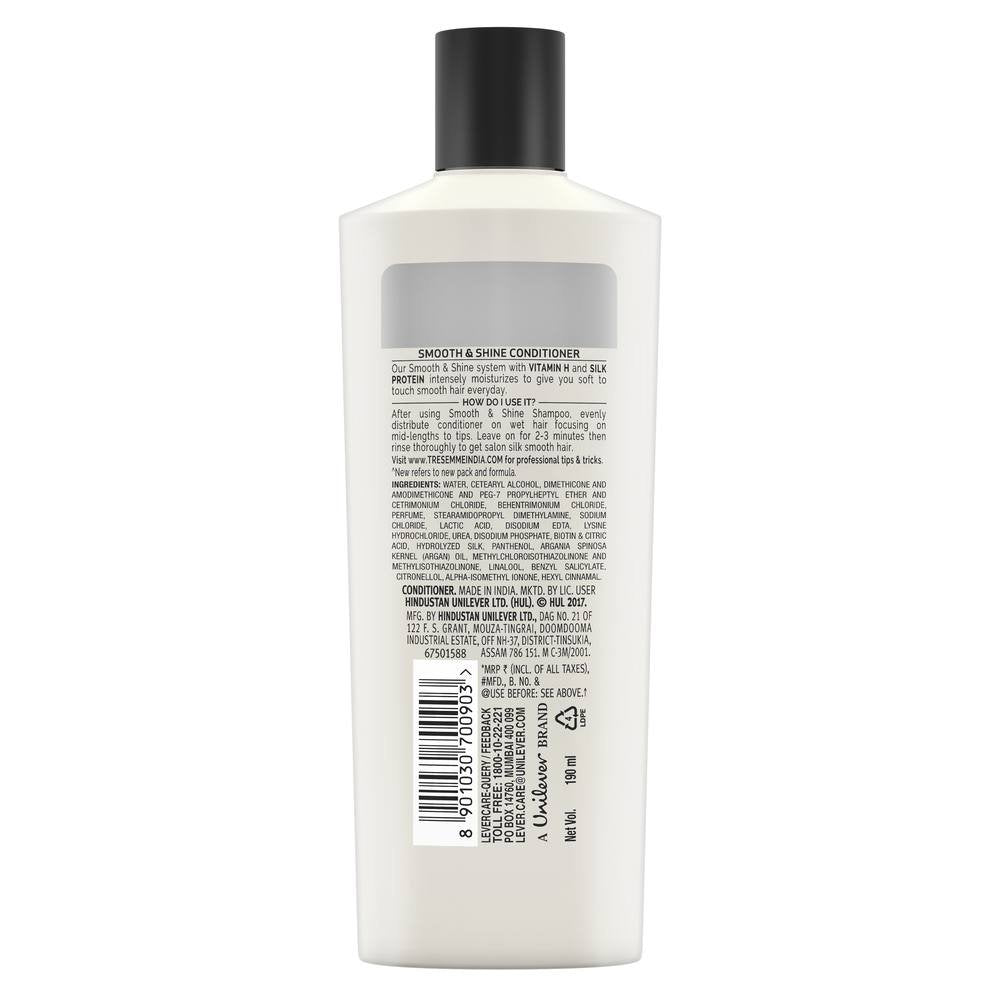 Tresemme Smooth And Shine Conditioner, 190Ml & Keratin Smooth Shampoo, 1L