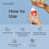 Auravedic Kumkumadi serum Sunscreen SPF 50 for oily skin,dry and combination skin Kumkumadi tailam face serum for glowing skin Brightening Serum for pigmentation and dark spot with kumkumadi oil